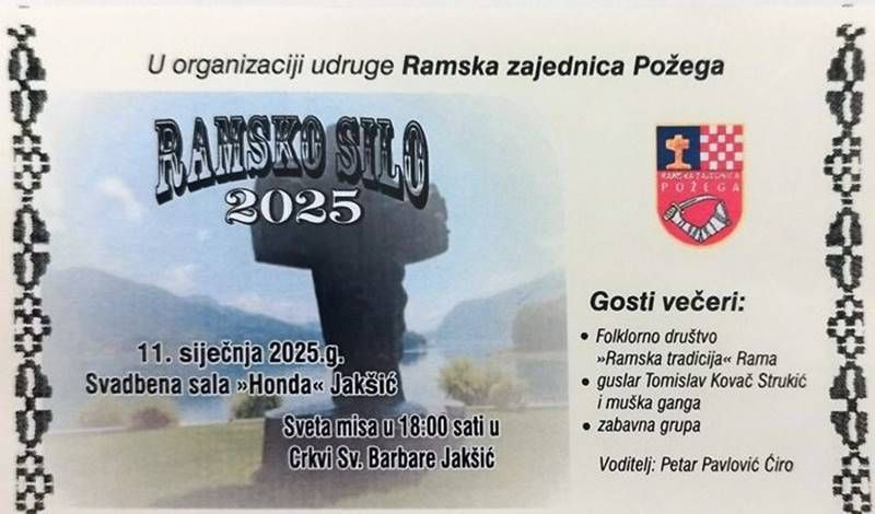 Najava: "Ramsko silo" 2025. u Požegi